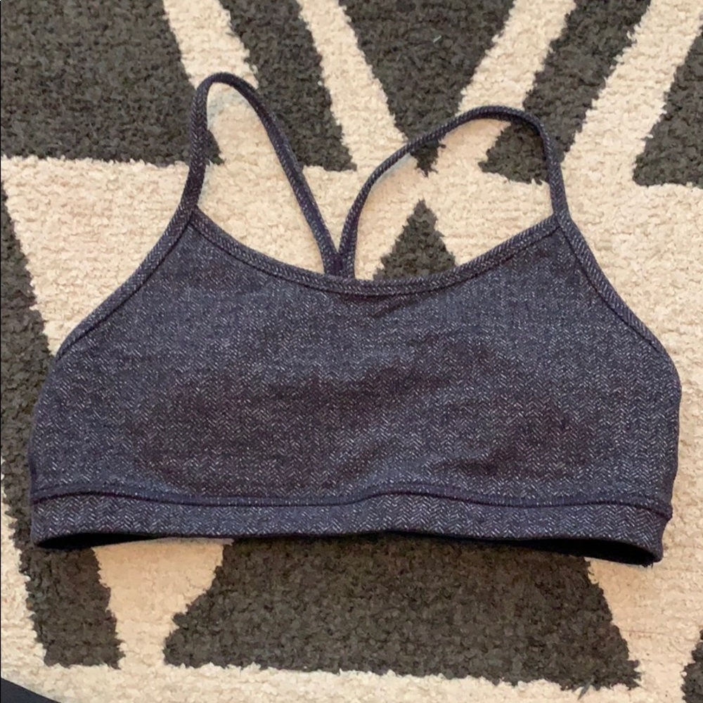 Lululemon Flow Y Herringbone Sports Bra - Size 6